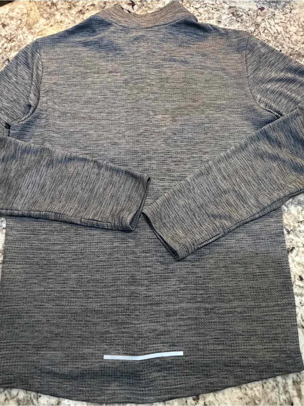 Nike Men’s S Heather Gray Quarter-Zip Pullover - Picture 5 of 8